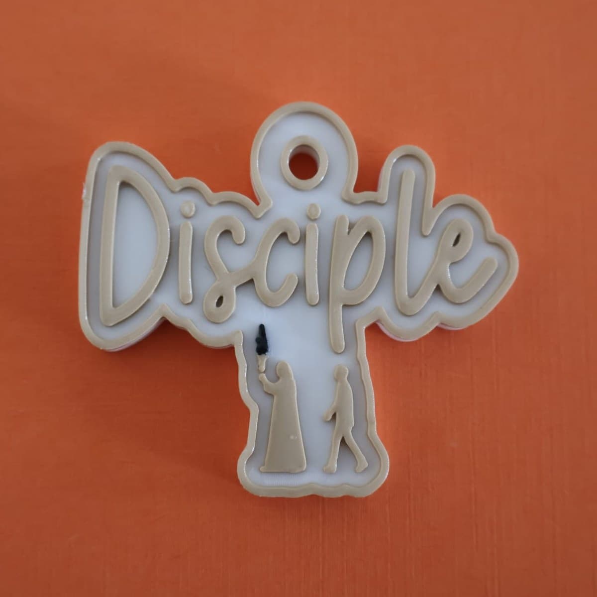 Porte-clé Disciple Beige